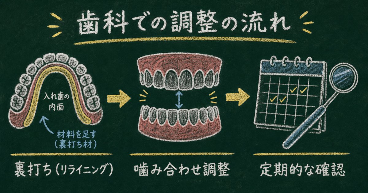 歯科医院で行う入れ歯の調整と新調の判断基準