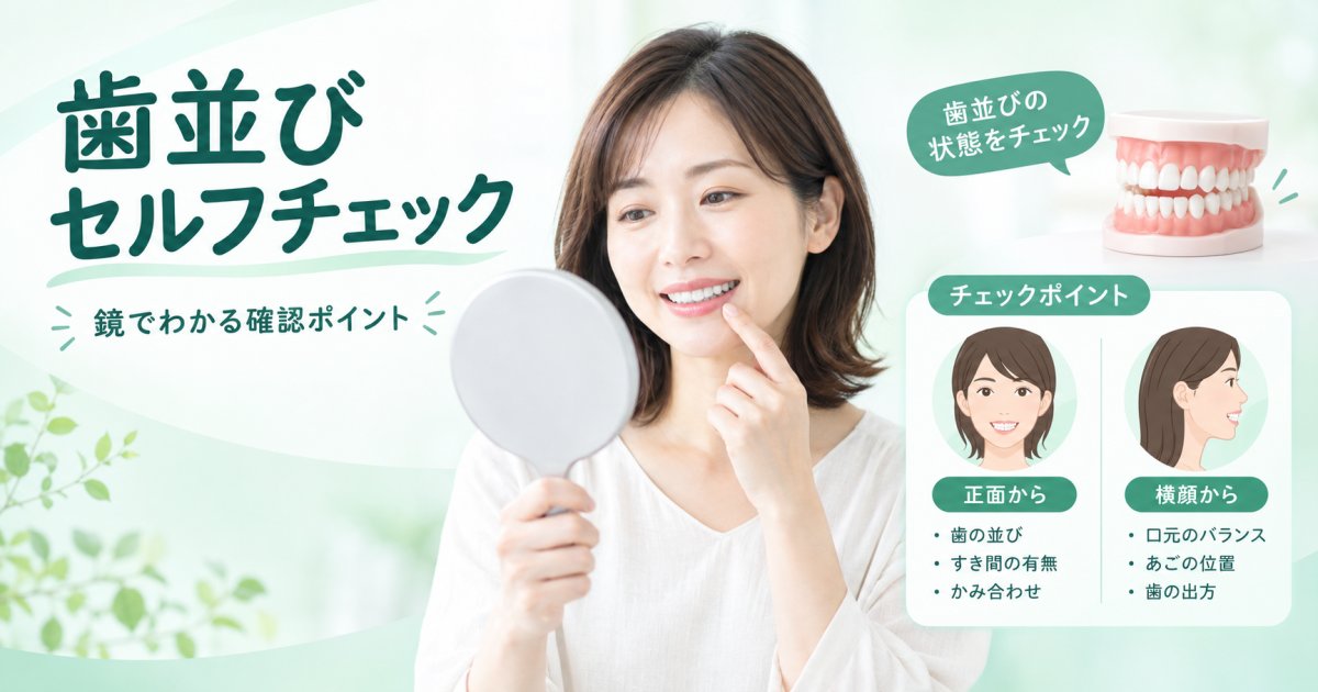 歯並びは遺伝する？自宅でできるセルフチェックと矯正の目安