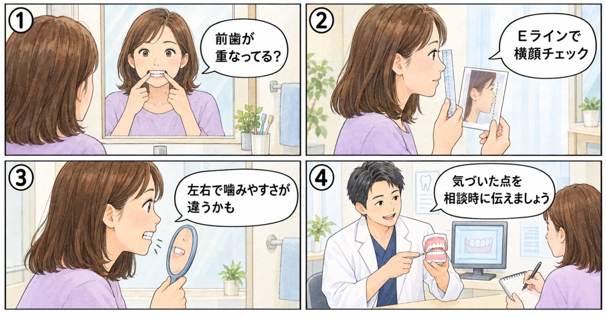 自宅の鏡でできる歯並びセルフチェック